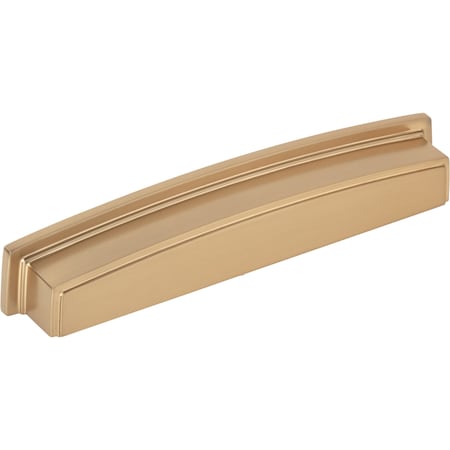 160 Mm Center Satin Bronze Square-to-Center Square Renzo Cabinet Cup Pull